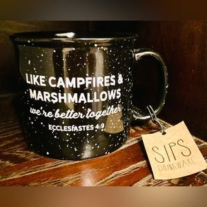 NWT Sips mug campfire holiday gift coffee tea 13 oz Bible verse religious spirit
